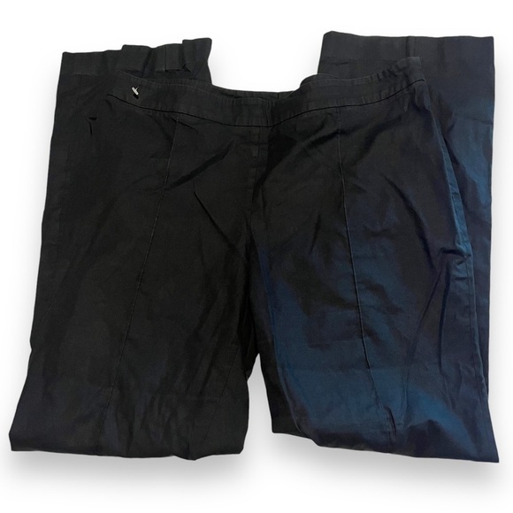 Akris Black Pleated Pants Size 12 Dress Business Professional Cotton Blend - Picture 3 of 7